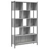 vidaXL B&oacute;kask&aacute;pur Gr&aacute;ir Sonoma 102x28x172 cm Samsettur Vi&eth;ur