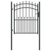 vidaXL Gir&eth;ingartyr&eth;i me&eth; oddum EMMEN 150 x 100 cm Duftlita&eth; st&aacute;l Gr&aacute;r