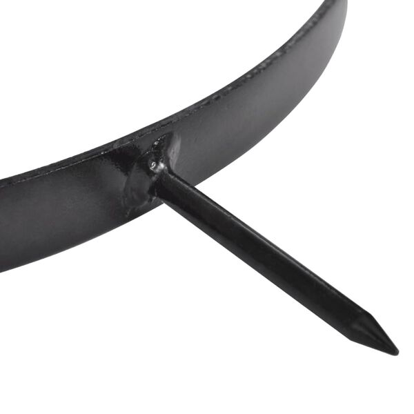 vidaXL Svört Grasflatarrúlla með 5 Loftunarböndum 30 cm