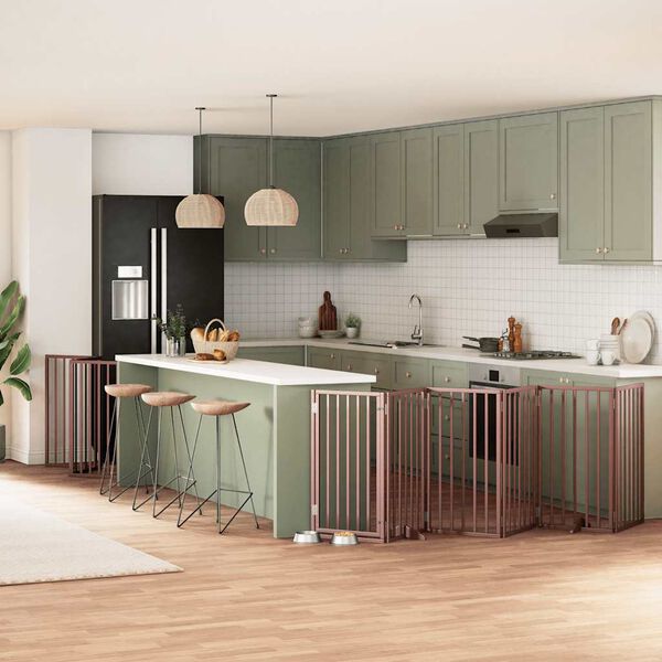 vidaXL hundahli&eth; me&eth; hur&eth; sem h&aelig;gt er a&eth; brj&oacute;ta saman 12 pl&ouml;tur 600 cm