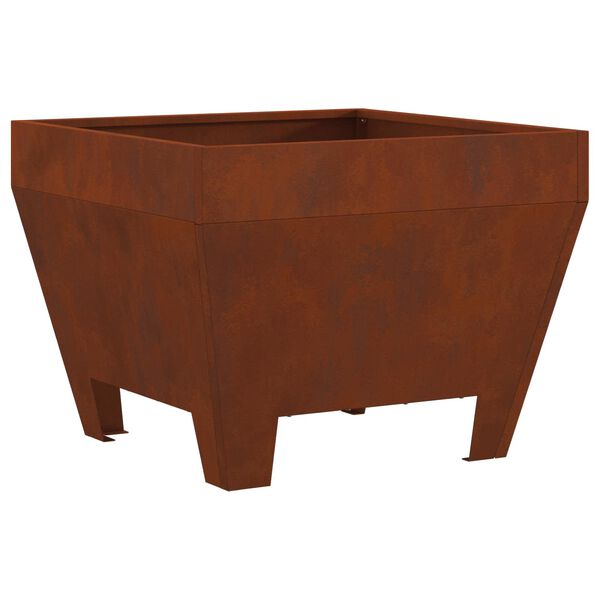 vidaXL Eldurn Br&uacute;nn 50 x 50 x 38 cm Ve&eth;ra&eth; st&aacute;l