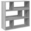 vidaXL B&oacute;kahilla Gr&aacute;ir Sonoma 100x33x94,5 cm Samsettur Vi&eth;ur