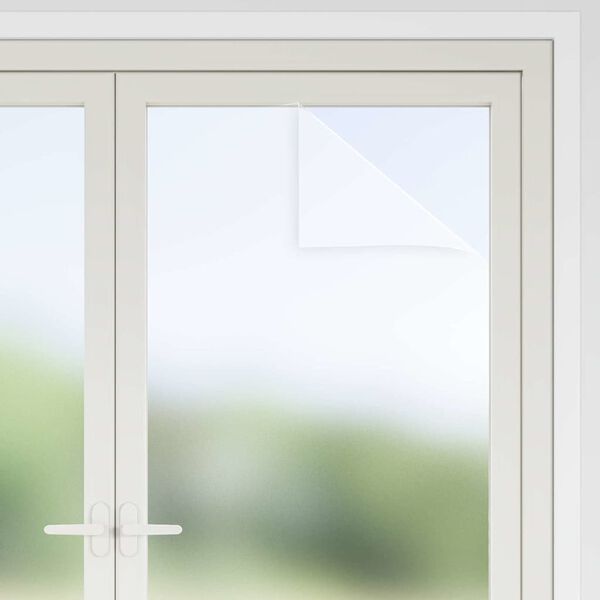 vidaXL Gluggafilma Hv&iacute;thr&iacute;mu&eth; 90x1000 cm PVC