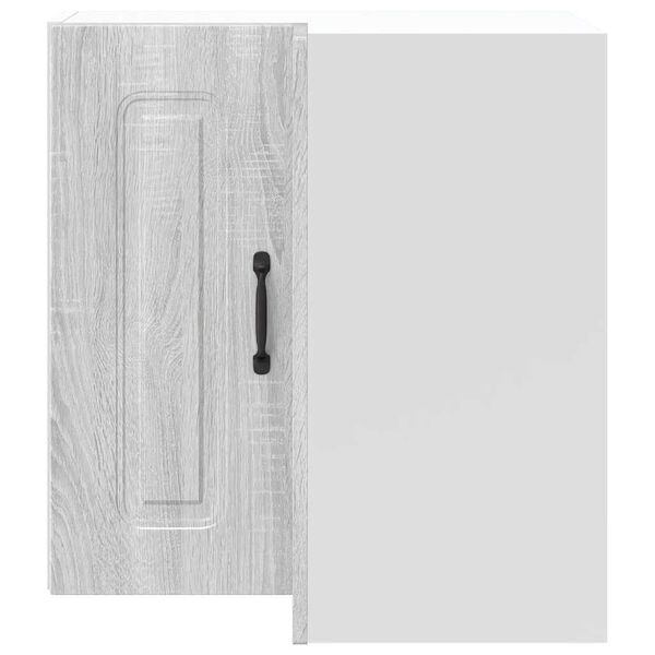 vidaXL Eldh&uacute;svegghornsk&aacute;pur Kalmar Gr&aacute;r Sonoma Eik Samsettur Vi&eth;ur