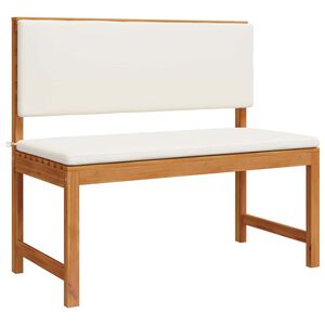 vidaXL Garðbekkur Brúnn 100 x 50 x 91cm Gegnheill akasíuviður