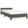vidaXL R&uacute;mgrind &aacute;n D&yacute;nu D&ouml;kkgr&aacute;r 90x190 cm Flauel