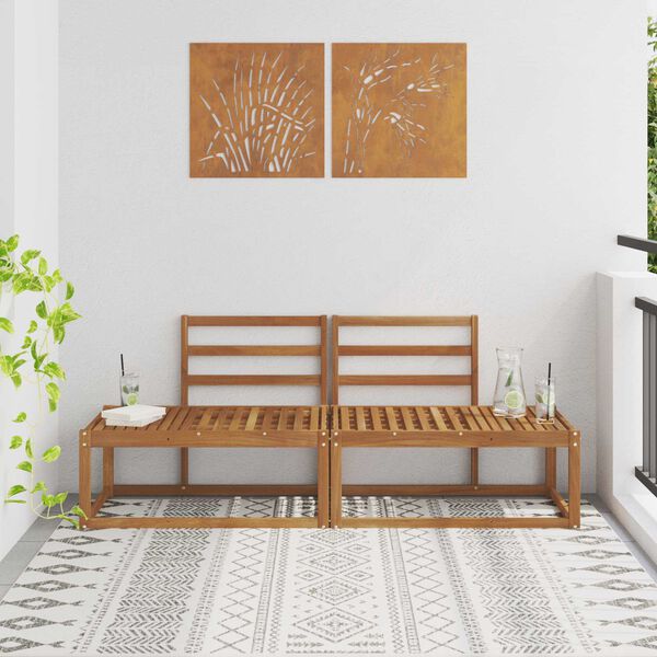 vidaXL &Uacute;tim&oacute;ts&oacute;f&iacute; 2 Stykki N&aacute;tt&uacute;rulegur 182,5 x 63 x 73 cm