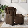 vidaXL Electric Recliner st&oacute;ll Br&uacute;nt efni