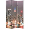 vidaXL Samanbrj&oacute;tanlegt Skilr&uacute;m 120x170 cm New York by Night