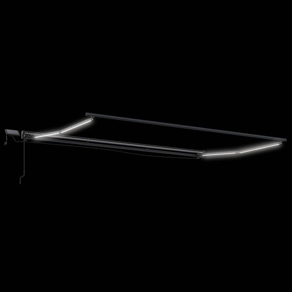 vidaXL Handvirk mark&iacute;sust&ouml;ng me&eth; LED Antras&iacute;t 4 x 2 m &Aacute;l