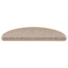 vidaXL Stigamottur Sj&aacute;lfl&iacute;mandi Sisal-Look 30 stk 65x21x4cm Lj&oacute;s Beige