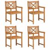 vidaXL &Uacute;tibekkur 4 pcs N&aacute;tt&uacute;rulegur 56 x 55,5 x 90 cm Hrein akas&iacute;utr&eacute;