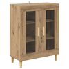 vidaXL Vi&eth;beinteyfla Artisan Eik 69,5 x 34 x 90 cm Samsettur vi&eth;ur