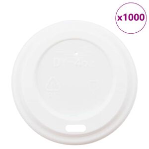 vidaXL Papp&iacute;rs kaffibollalok &Oslash;60 mm 4oz 1000 stk Hv&iacute;tt plast