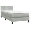 vidaXL Spring-d&yacute;na me&eth; d&yacute;nu Lj&oacute;sgr&aacute;r 80x210 cm Flauel