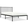vidaXL R&uacute;mgrind &uacute;r M&aacute;lmi &aacute;n D&yacute;nu me&eth; H&ouml;f&eth;agafli Sv&ouml;rt 107x203 cm