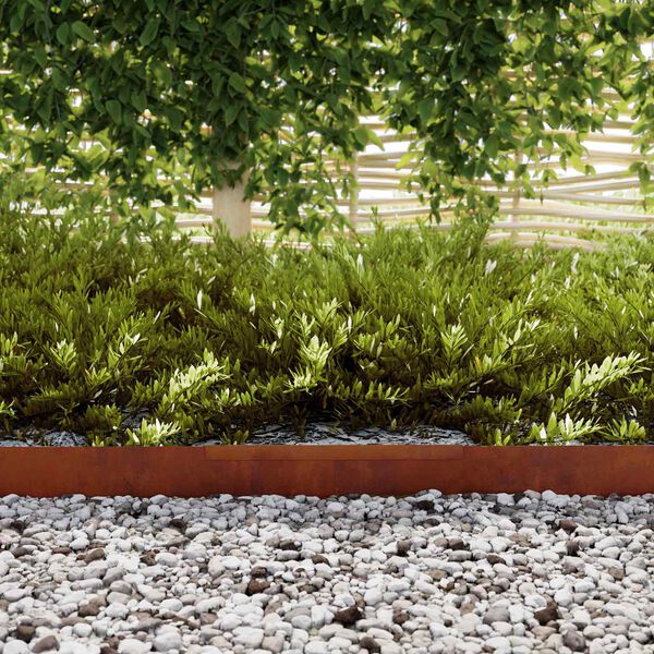 vidaXL Gar&eth;ja&eth;ar Rusty 450 x 0.05 x 15 cm Ve&eth;ra&eth; st&aacute;l