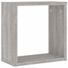 vidaXL Wall Cube Hillur 4 stk Grey Sonoma 30x15x30 cm
