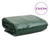 vidaXL Segld&uacute;kur Gr&aelig;nn 2,5x3,5 m 650 g/m&sup2;