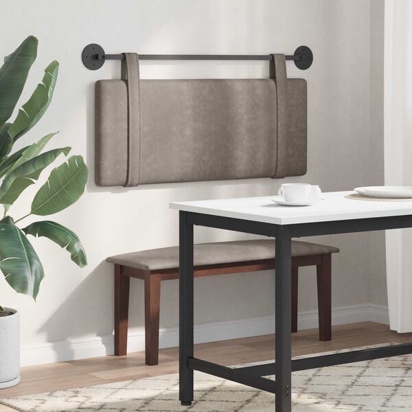 vidaXL Hengisk&aacute;li Vegghengt Einlita Gr&aacute;r 110 x 55 x 5 cm Forn PU