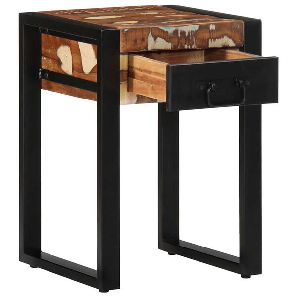 vidaXL hliðarborð marglit 35x35x50 cm Solid Wood Endurunnið