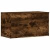 vidaXL Geymslukista Reykt&oacute;na Eikarlitur 84x42x46 cm Samsettur Vi&eth;ur