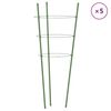 vidaXL Pl&ouml;ntustaurar me&eth; 3 Hringjum 5 stk. 75 cm St&aacute;l