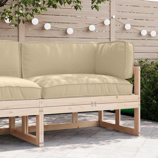 vidaXL P&uacute;&eth;asett &aacute; pall 3 pcs Drapplita&eth;ur Oxford efni