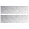 vidaXL Stigaplata R&eacute;tthyrningur 2 pcs Silfur 70 x 20 cm &Aacute;l