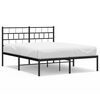vidaXL R&uacute;mgrind &uacute;r M&aacute;lmi &aacute;n D&yacute;nu me&eth; H&ouml;f&eth;agafli Sv&ouml;rt 150x200 cm