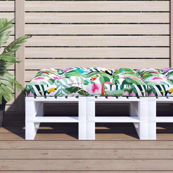 vidaXL Sessa fyrir Brettas&oacute;fa Marglitu&eth; 120x80x12 cm Efnis&aacute;kl&aelig;&eth;i