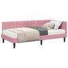 vidaXL Hornar&uacute;m rammi me&eth; d&yacute;nu me&eth; h&ouml;fu&eth;gafl 2 pcs Gr&aacute;r Flauel