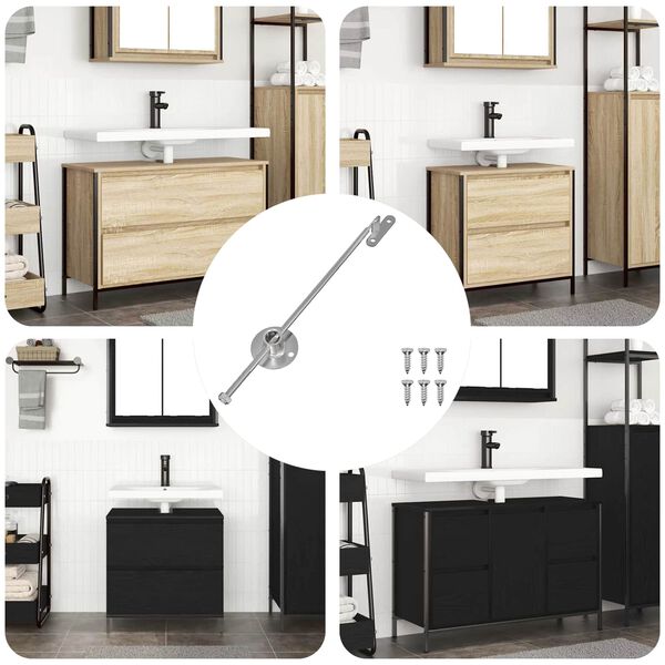 vidaXL Draga Hlj&oacute;&eth;t&aelig;ki M&aacute;lmhnippur 439 pcs Silfur J&aacute;rn