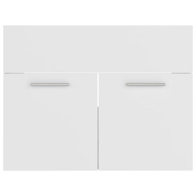 804647 vidaXL Sink Cabinet White 60x38,5x46 cm Chipboard