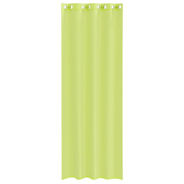 vidaXL Voile Gluggatj&ouml;ld me&eth; Grommets 2 stk Apple Green 140x300 cm