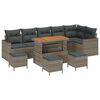 vidaXL Gar&eth;s&oacute;fa sett 10 pcs Gr&aacute;r p&oacute;l&yacute;rattan
