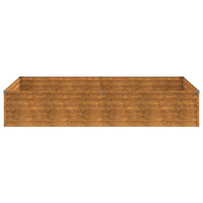 vidaXL Upphækkað Garðker 195x100x36 cm Corten Stál