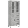 vidaXL H&aacute;r Sk&aacute;pur Steypugr&aacute;r 69,5x34x180 cm Samsettur Vi&eth;ur