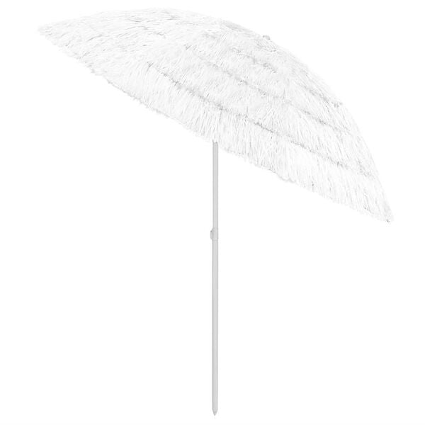 314701 vidaXL Beach Umbrella White 240 cm