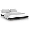 vidaXL R&uacute;mgrind Svartur 200x200 cm Samsettur Vi&eth;ur