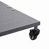 vidaXL Sólhlífarfótur Dökk grá tré útlit 45 x 45 x 31,5 cm