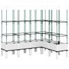 vidaXL Gr&oacute;&eth;urkassi me&eth; Rimlagrind 160x120x142,5 cm Hv&iacute;tt PP