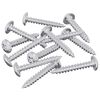 vidaXL Tr&eacute;stungur 12 pcs Silfur M4 x 25 mm St&aacute;l