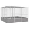 vidaXL Fuglab&uacute;r Gr&aacute;r 302,5x324,5x211,5 cm Sinkh&uacute;&eth;a&eth; St&aacute;l