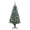 vidaXL Gervij&oacute;latr&eacute; me&eth; LED og k&uacute;lusetti og k&ouml;nglum 240 cm