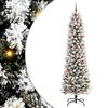 vidaXL Gervi j&oacute;latr&eacute; me&eth; 300 LED Hv&iacute;tt 240 cm PVC, Metall og Plastefni