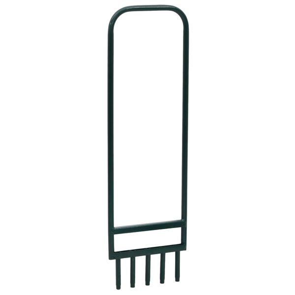 vidaXL Grasflatarloftari me&eth; 5 Holum Tindum Gr&aelig;nt Dufth&uacute;&eth;a&eth; St&aacute;l