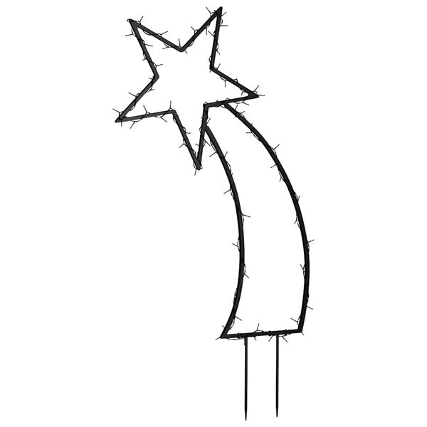 vidaXL Jólaljósaskreyting Stjörnuhrap 80 LED 62 cm