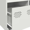 vidaXL Highboard Hv&iacute;tt 68x39x103,5 cm St&aacute;l