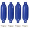 vidaXL Fr&iacute;holt fyrir B&aacute;ta 4 stk. Bl&aacute; 51x14 cm PVC